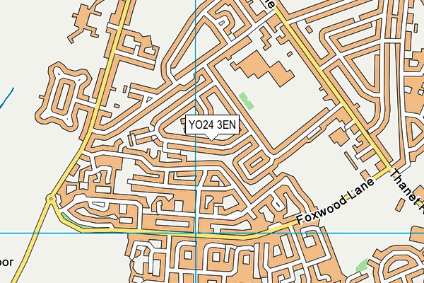 YO24 3EN map - OS VectorMap District (Ordnance Survey)