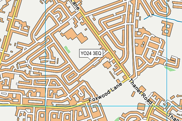 YO24 3EQ map - OS VectorMap District (Ordnance Survey)
