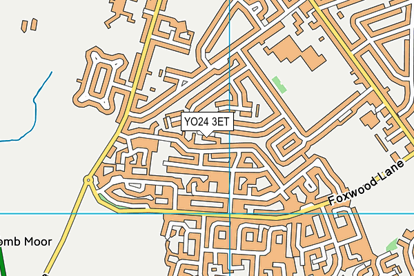 YO24 3ET map - OS VectorMap District (Ordnance Survey)