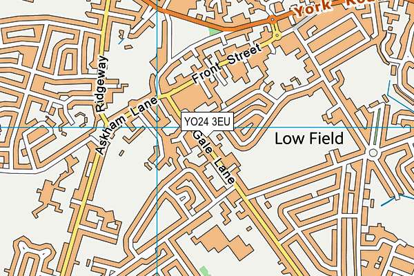 YO24 3EU map - OS VectorMap District (Ordnance Survey)