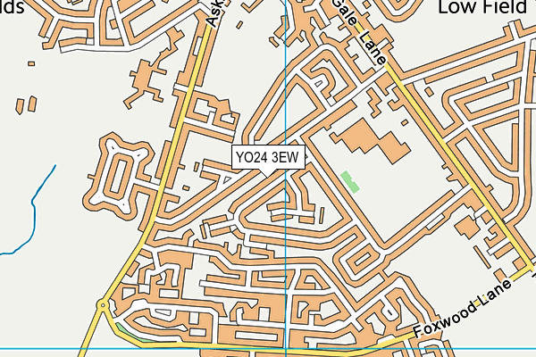 YO24 3EW map - OS VectorMap District (Ordnance Survey)