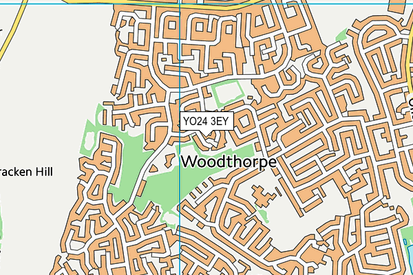 YO24 3EY map - OS VectorMap District (Ordnance Survey)