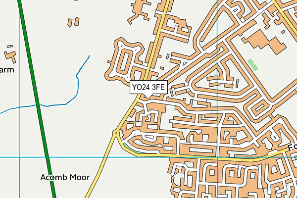 YO24 3FE map - OS VectorMap District (Ordnance Survey)