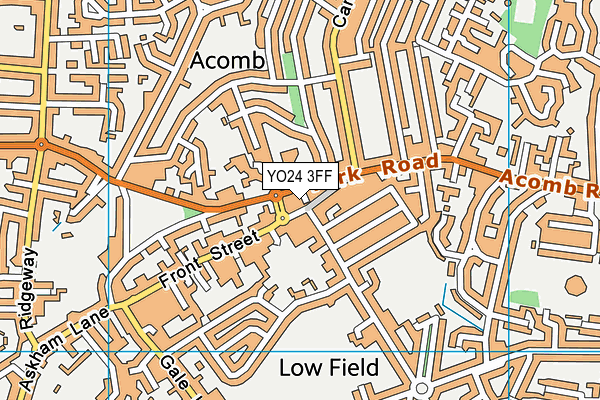 YO24 3FF map - OS VectorMap District (Ordnance Survey)