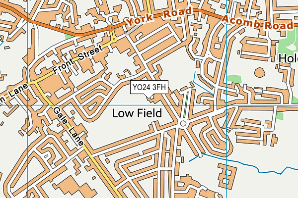 YO24 3FH map - OS VectorMap District (Ordnance Survey)