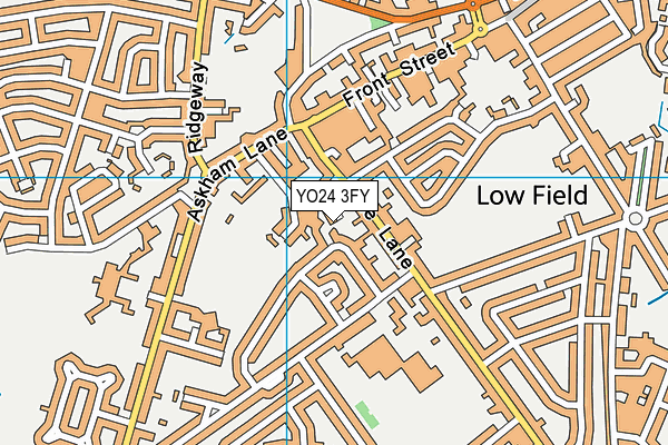 YO24 3FY map - OS VectorMap District (Ordnance Survey)