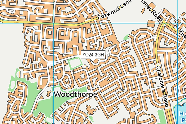 YO24 3GH map - OS VectorMap District (Ordnance Survey)