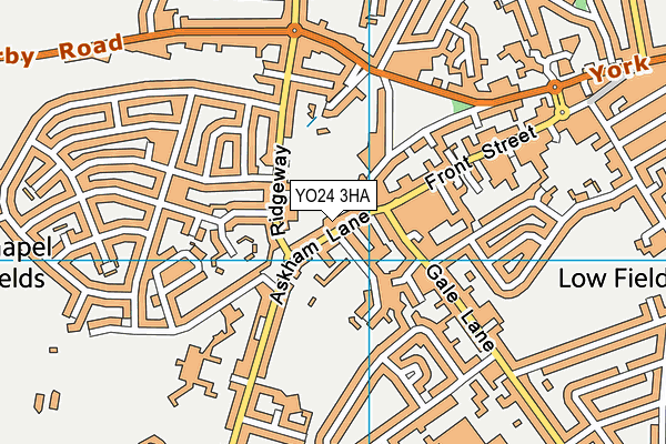 YO24 3HA map - OS VectorMap District (Ordnance Survey)