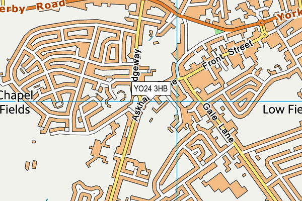 YO24 3HB map - OS VectorMap District (Ordnance Survey)