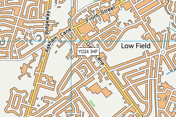 YO24 3HF map - OS VectorMap District (Ordnance Survey)