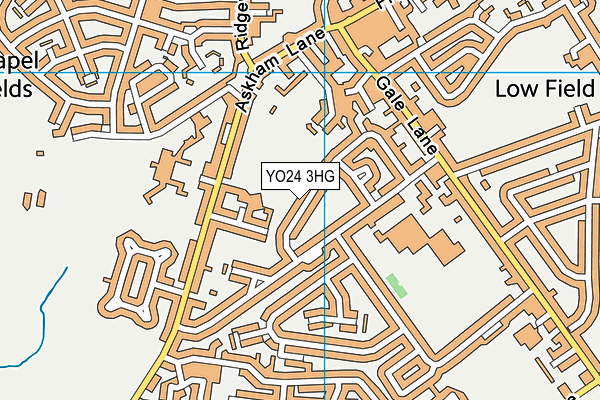 YO24 3HG map - OS VectorMap District (Ordnance Survey)