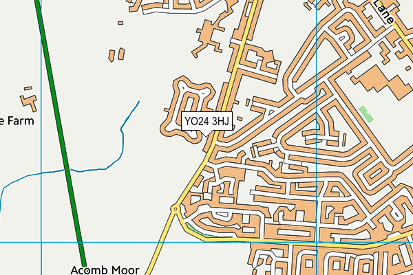 YO24 3HJ map - OS VectorMap District (Ordnance Survey)