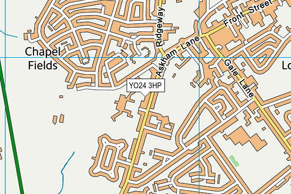YO24 3HP map - OS VectorMap District (Ordnance Survey)