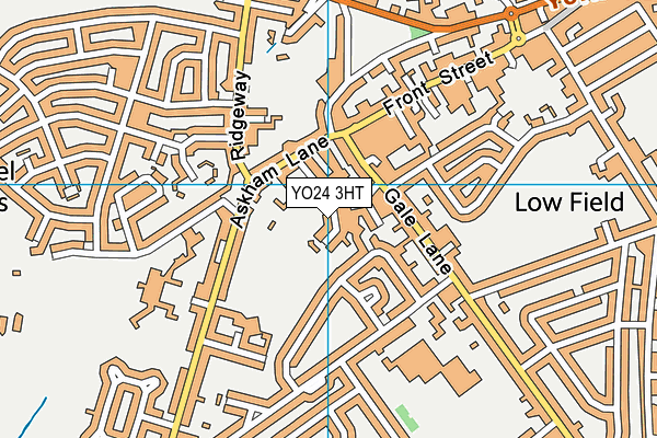 YO24 3HT map - OS VectorMap District (Ordnance Survey)