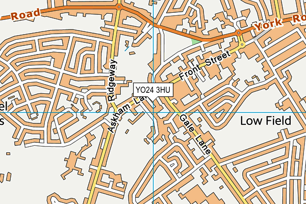 YO24 3HU map - OS VectorMap District (Ordnance Survey)