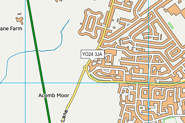 YO24 3JA map - OS VectorMap District (Ordnance Survey)