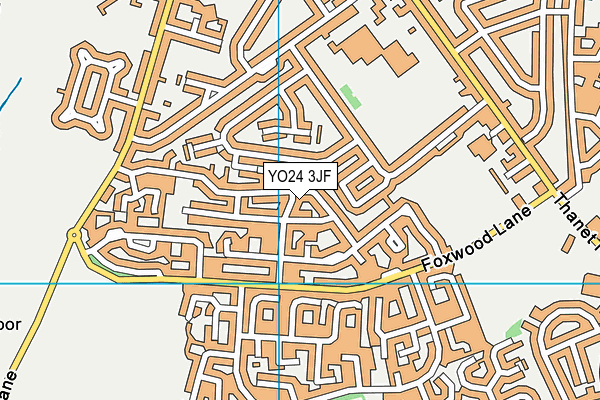 YO24 3JF map - OS VectorMap District (Ordnance Survey)