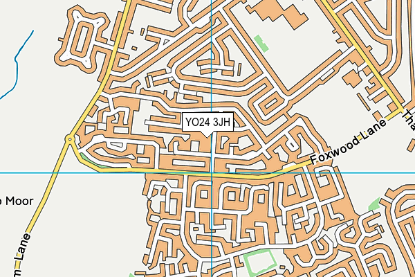 YO24 3JH map - OS VectorMap District (Ordnance Survey)