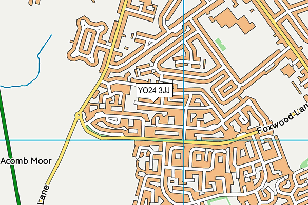 YO24 3JJ map - OS VectorMap District (Ordnance Survey)