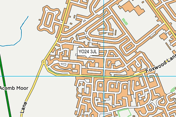 YO24 3JL map - OS VectorMap District (Ordnance Survey)