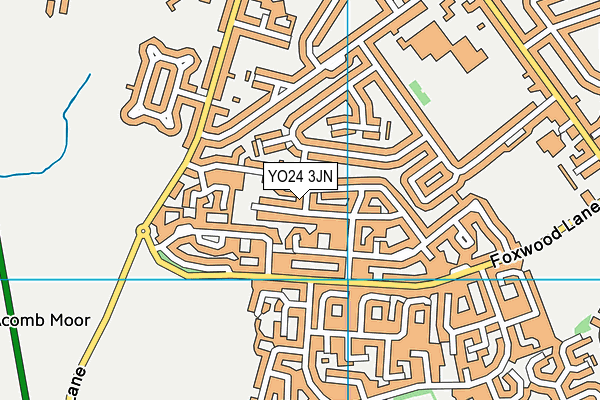 YO24 3JN map - OS VectorMap District (Ordnance Survey)