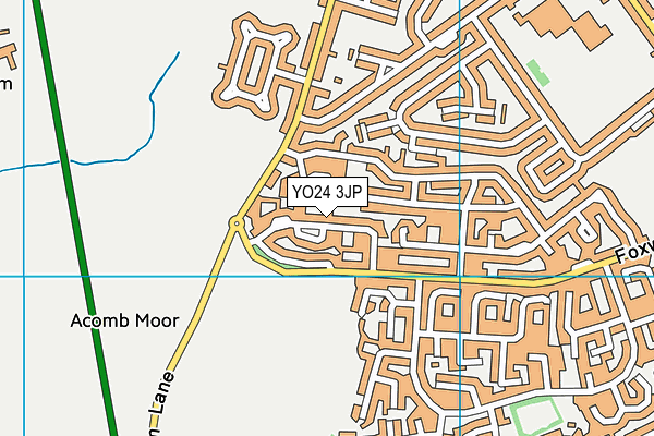 YO24 3JP map - OS VectorMap District (Ordnance Survey)