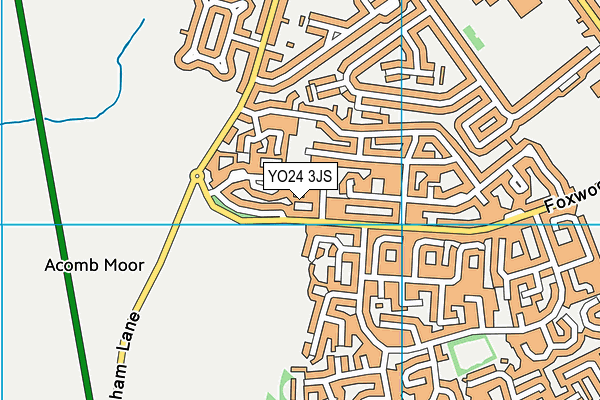 YO24 3JS map - OS VectorMap District (Ordnance Survey)