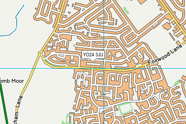 YO24 3JU map - OS VectorMap District (Ordnance Survey)