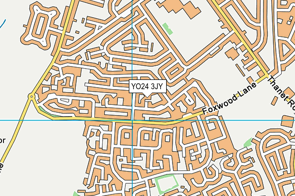 YO24 3JY map - OS VectorMap District (Ordnance Survey)