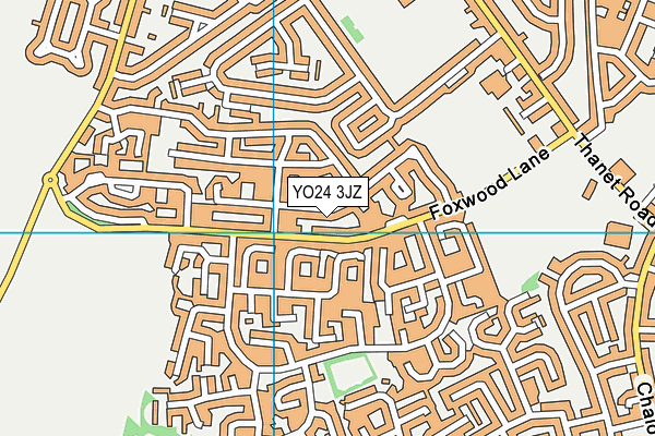 YO24 3JZ map - OS VectorMap District (Ordnance Survey)