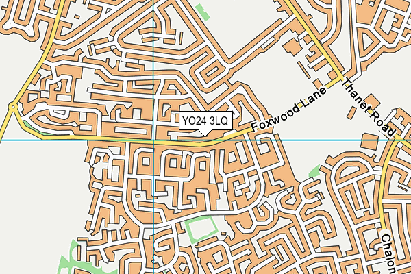 YO24 3LQ map - OS VectorMap District (Ordnance Survey)