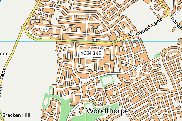 YO24 3NE map - OS VectorMap District (Ordnance Survey)