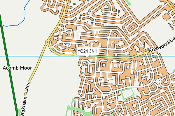YO24 3NH map - OS VectorMap District (Ordnance Survey)