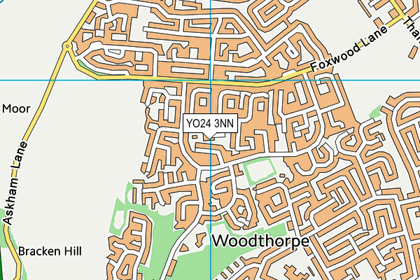 YO24 3NN map - OS VectorMap District (Ordnance Survey)