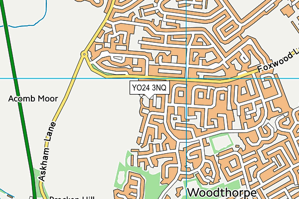 YO24 3NQ map - OS VectorMap District (Ordnance Survey)