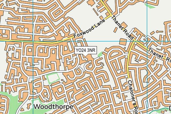 YO24 3NR map - OS VectorMap District (Ordnance Survey)