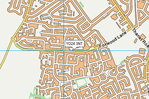 YO24 3NT map - OS VectorMap District (Ordnance Survey)