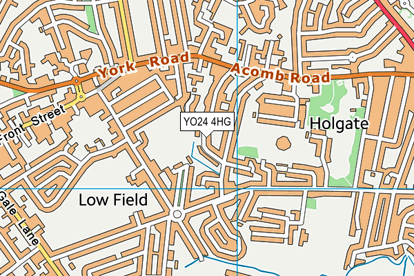 YO24 4HG map - OS VectorMap District (Ordnance Survey)