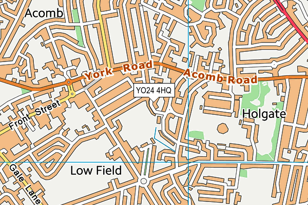 YO24 4HQ map - OS VectorMap District (Ordnance Survey)