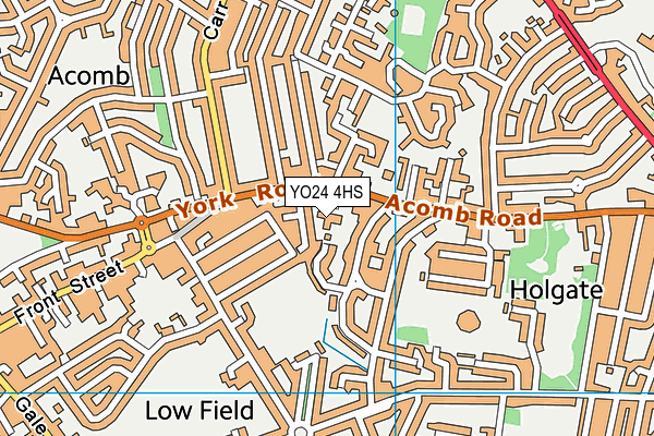 YO24 4HS map - OS VectorMap District (Ordnance Survey)