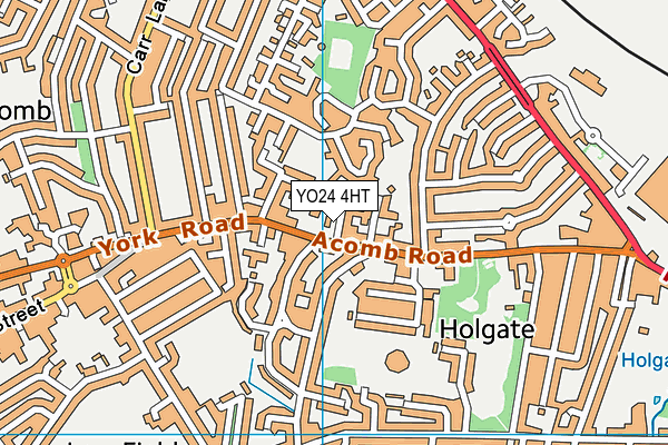 YO24 4HT map - OS VectorMap District (Ordnance Survey)