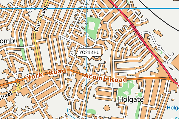 YO24 4HU map - OS VectorMap District (Ordnance Survey)