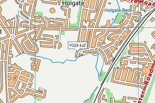 YO24 4JZ map - OS VectorMap District (Ordnance Survey)