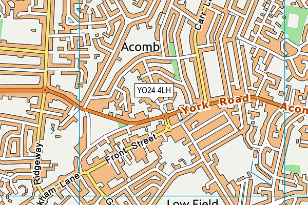 YO24 4LH map - OS VectorMap District (Ordnance Survey)