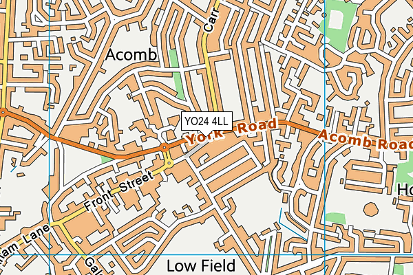 YO24 4LL map - OS VectorMap District (Ordnance Survey)