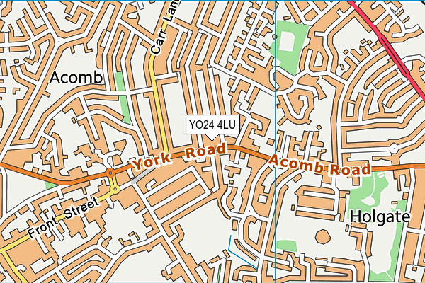 YO24 4LU map - OS VectorMap District (Ordnance Survey)