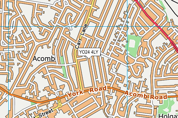 YO24 4LY map - OS VectorMap District (Ordnance Survey)