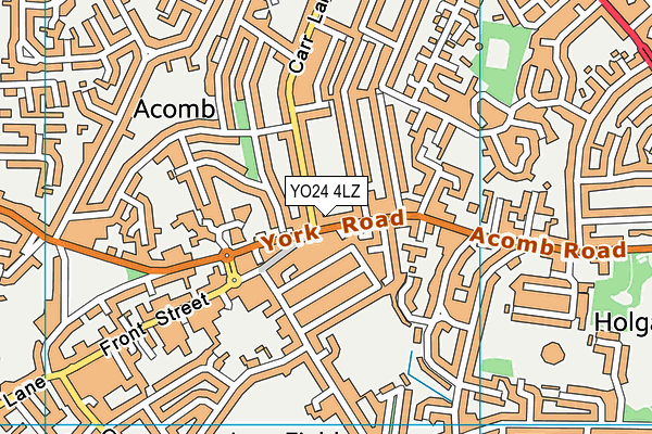 YO24 4LZ map - OS VectorMap District (Ordnance Survey)