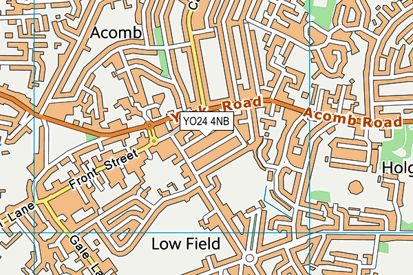 YO24 4NB map - OS VectorMap District (Ordnance Survey)