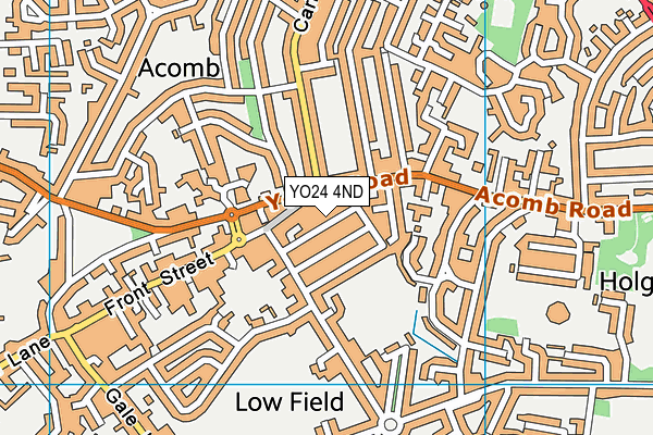YO24 4ND map - OS VectorMap District (Ordnance Survey)